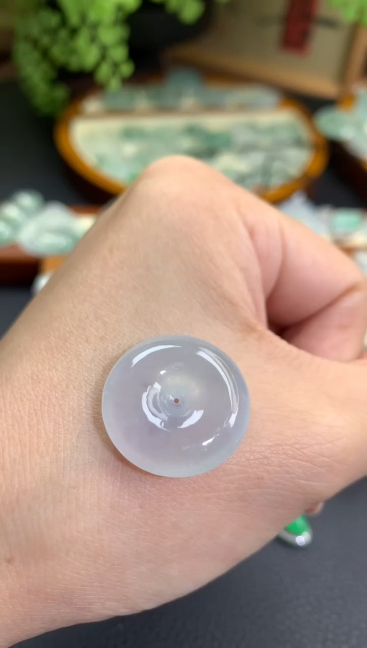 【闪购商品】翡翠项链未镶嵌平安扣