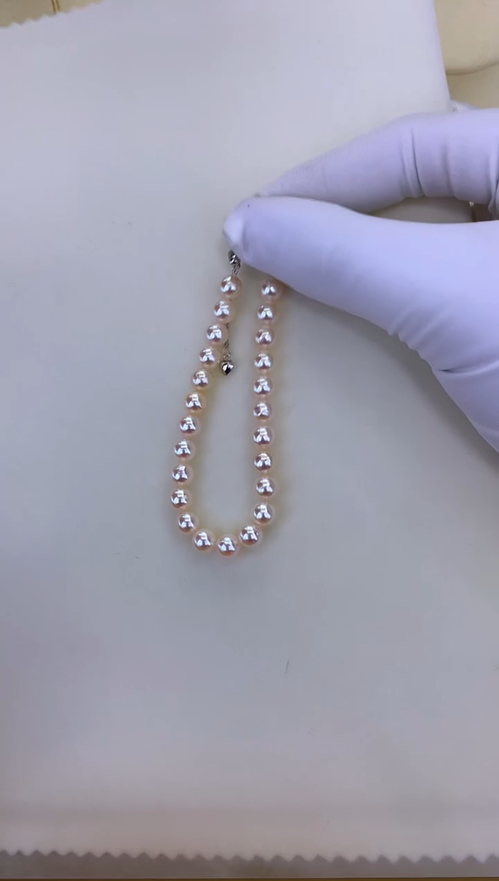 银S925镶嵌DA海水珍珠  GD231 6-7 手链