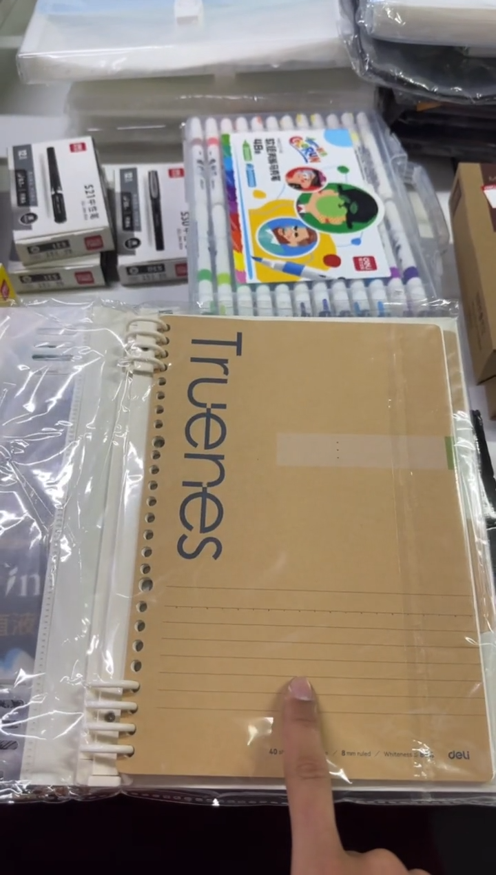 得力HA540 b5软背脊活页本(行纭纸 牛皮纸笔记本)(本)