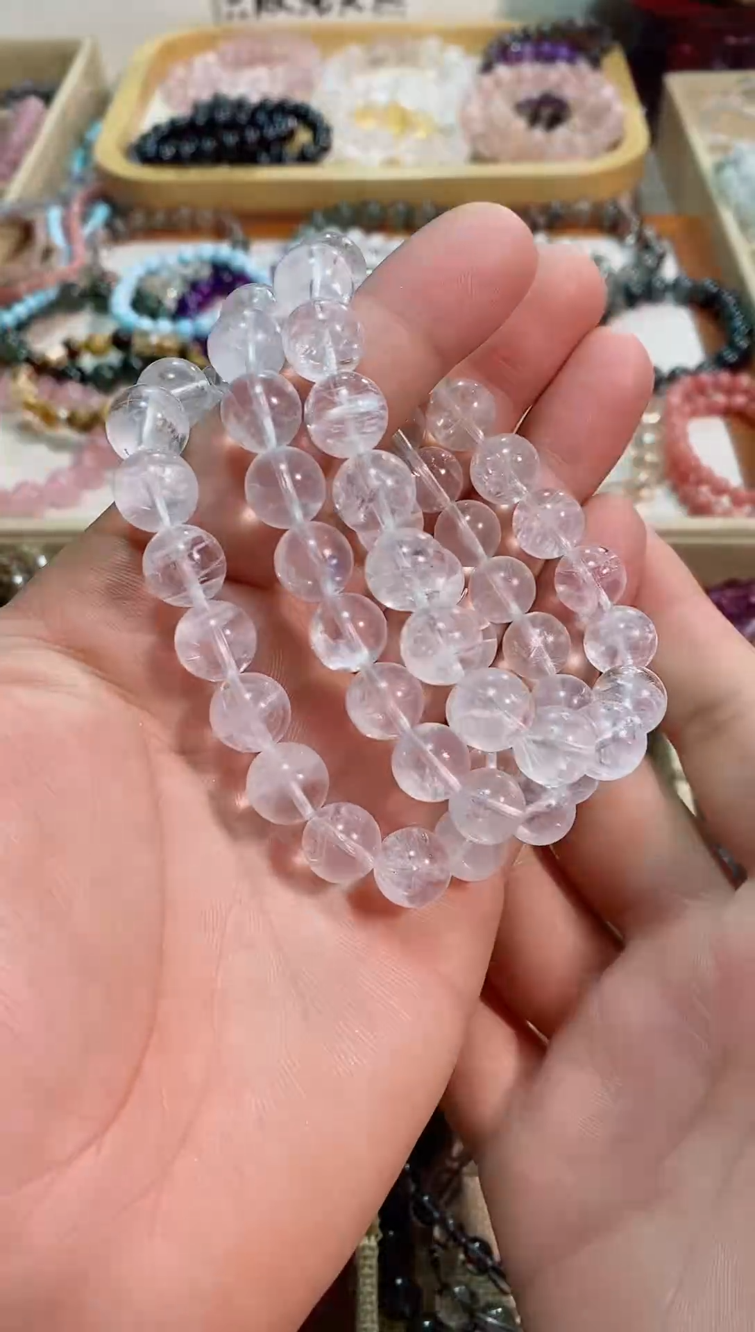 【闪购商品】水晶手链未镶嵌白幽灵10m+ (多样性发其一） 