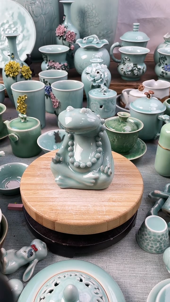 【闪购商品】特价 微瑕 慧仙青瓷