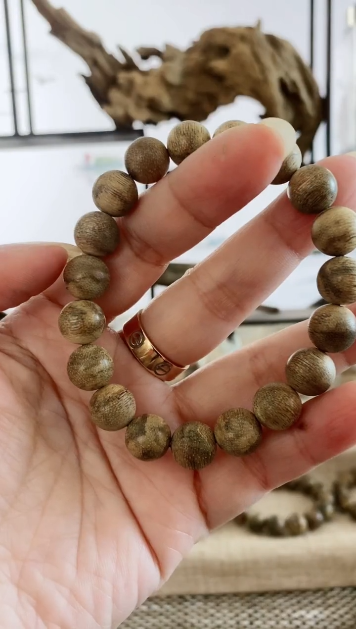 铁木豆（红檀）无事牌巴西猫眼红檀8MM单圈