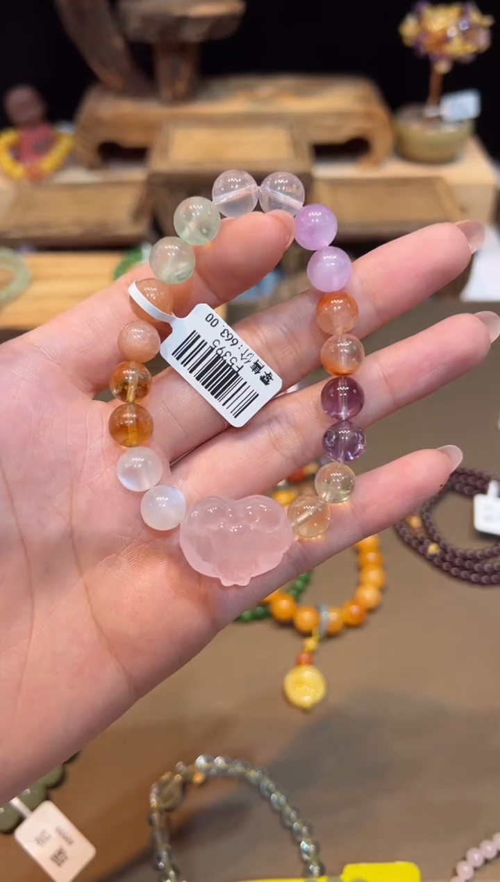 水晶手链未镶嵌手饰@@F5395