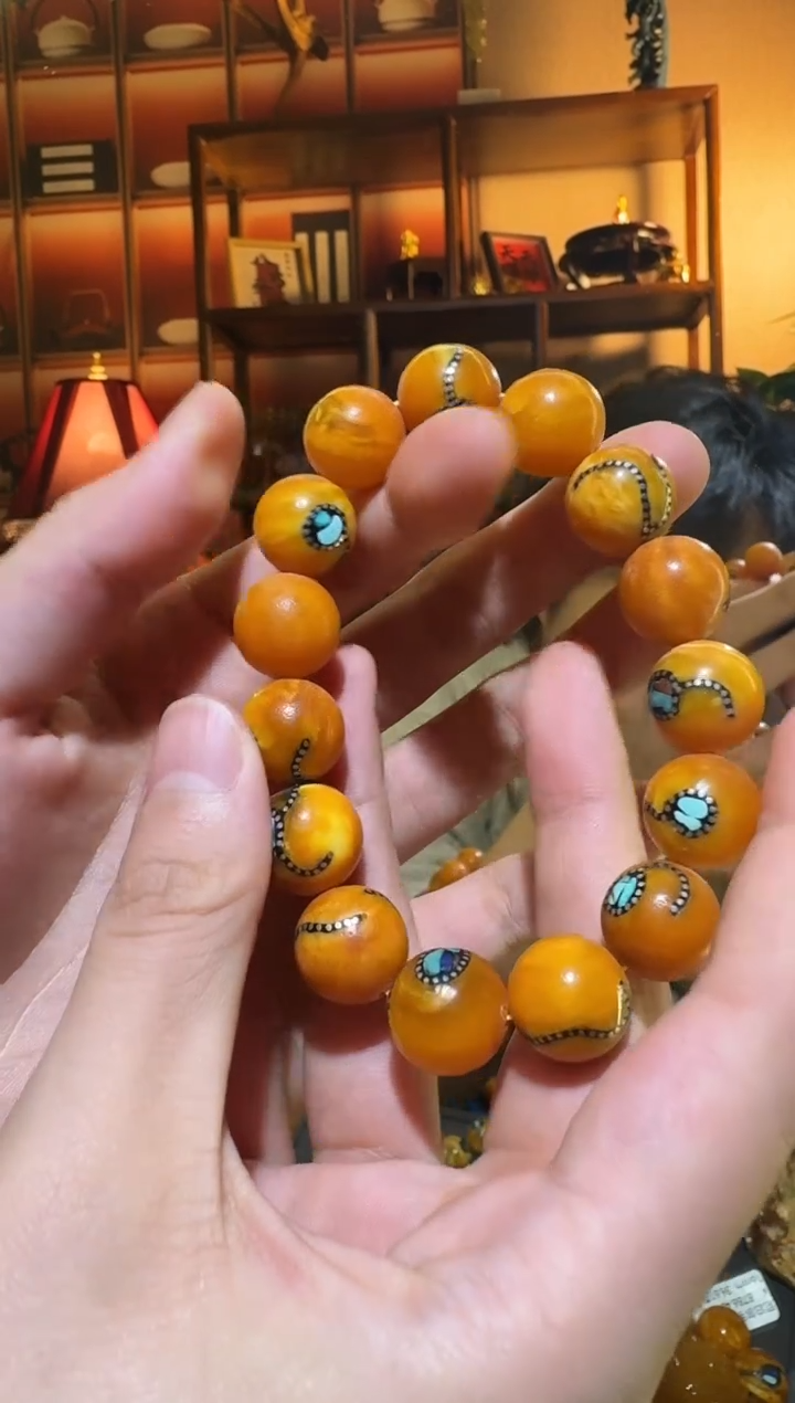 蜜蜡颈饰未镶嵌9312天然蜜蜡珠宝奇石
