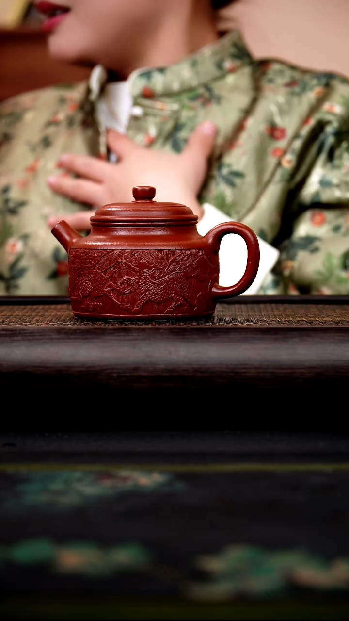 茶壶紫砂倾*大红袍 德钟 