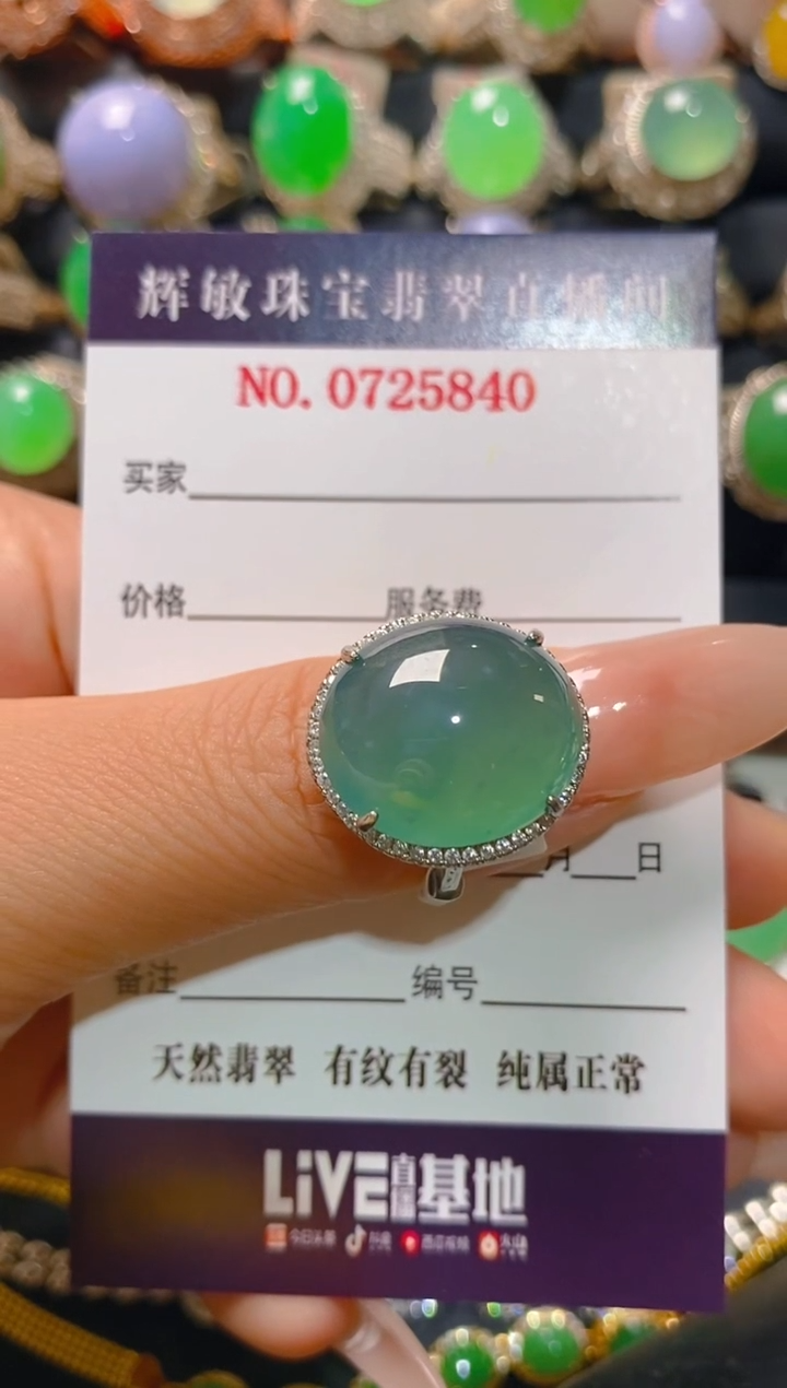 【闪购商品】翡翠银S925镶嵌耳饰天然A货翡翠1