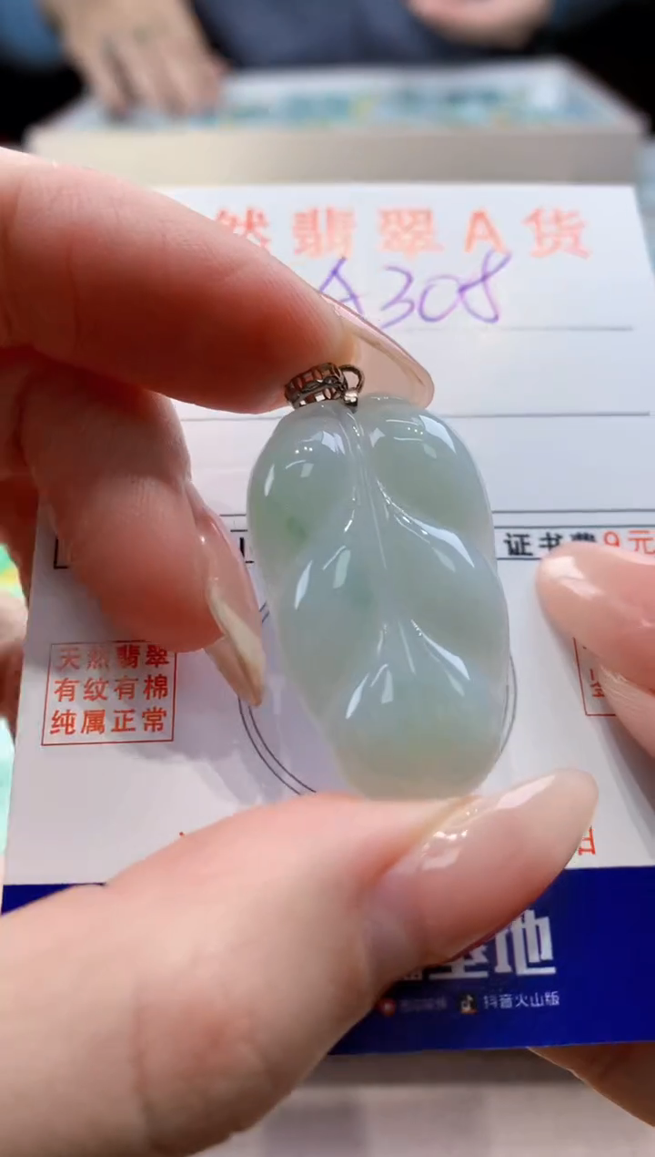 颈饰未镶嵌翡翠天然翡翠挂件 