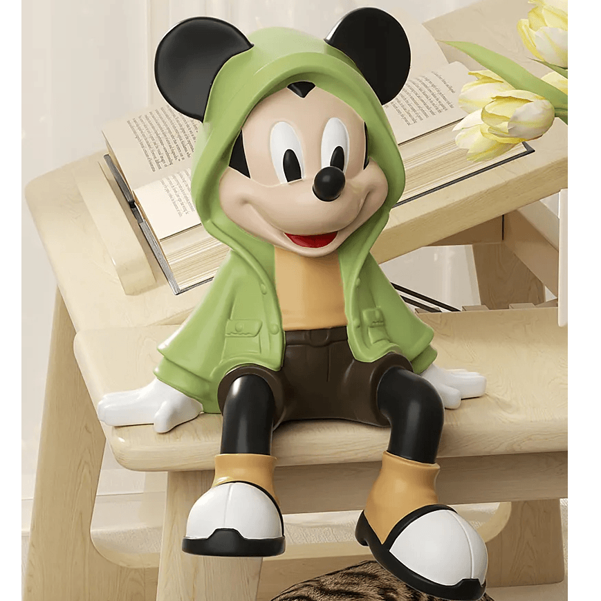 卡通网红客厅玄关电视柜坐姿米老鼠公仔儿童房装饰品 ·风衣米奇