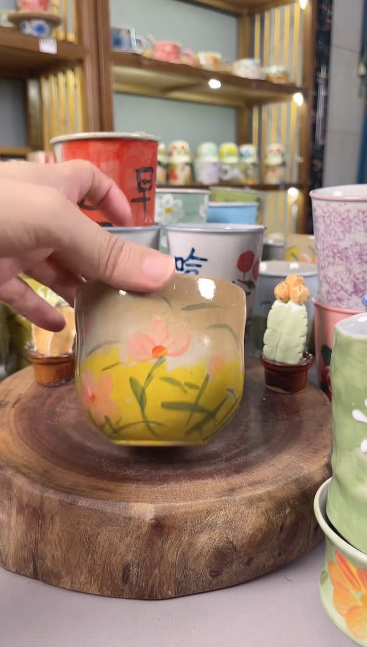 瓷片手绘高温釉下彩陶瓷