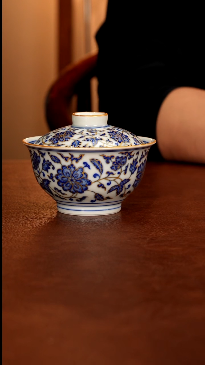 景德镇青花瓷手绘茶具