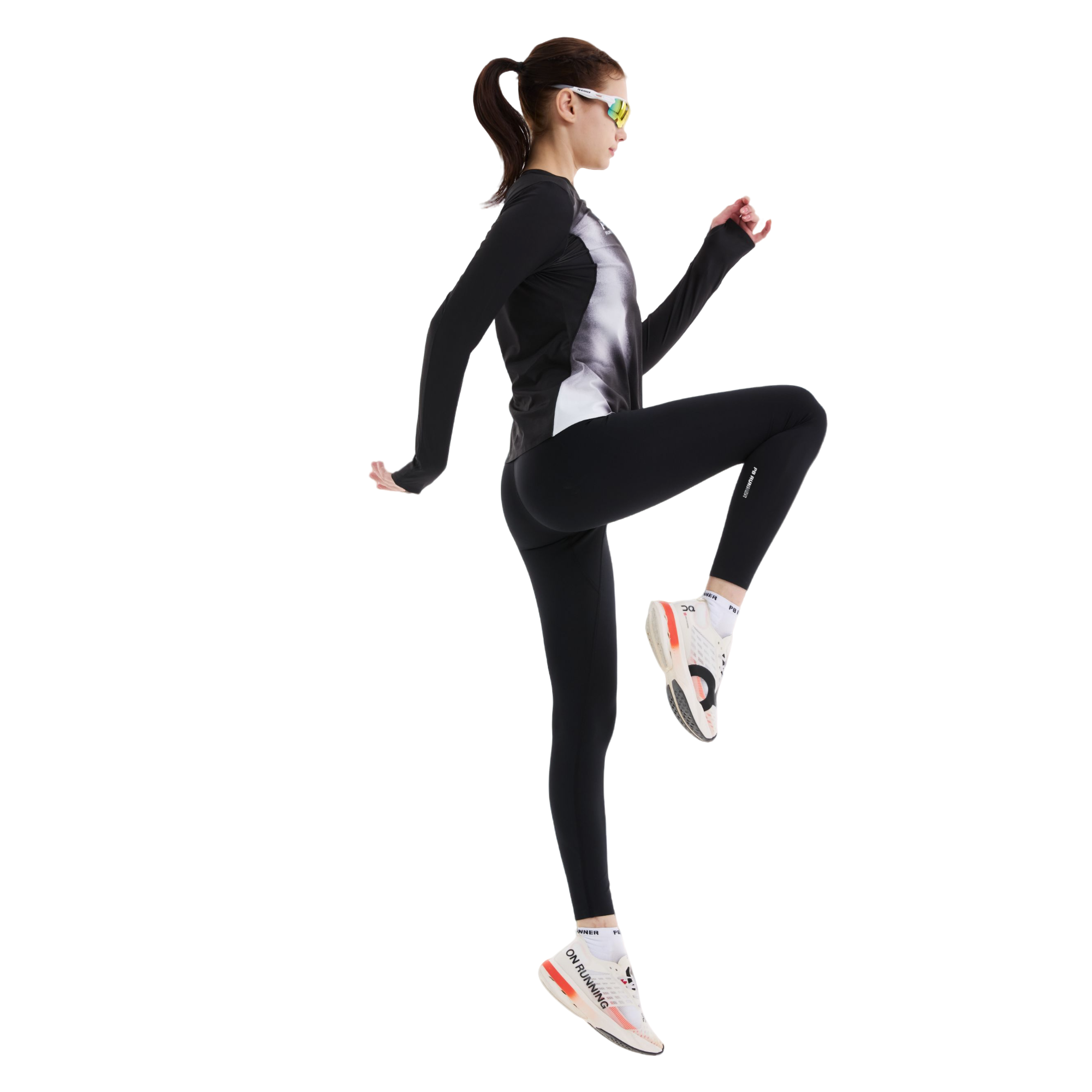 PBRUNNER肯尼亚精英系列 男女款厚款竞速紧身长裤马拉松/路跑运动