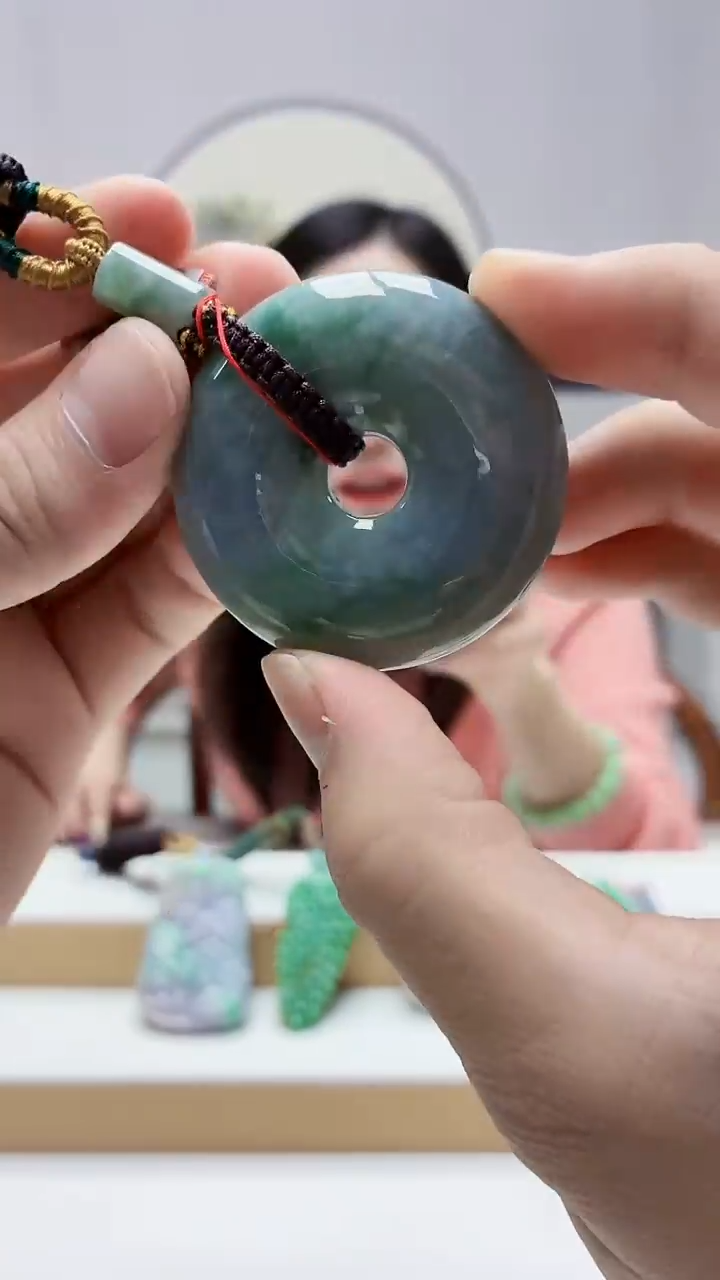 未镶嵌定制翡翠4852bb-毛货挂件20