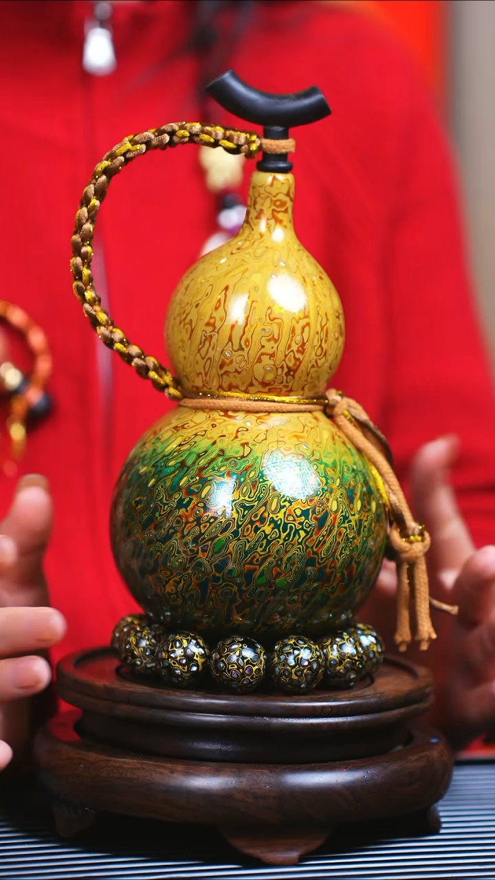 【闪购商品】JB100迎财神臻选非遗大漆酒葫芦