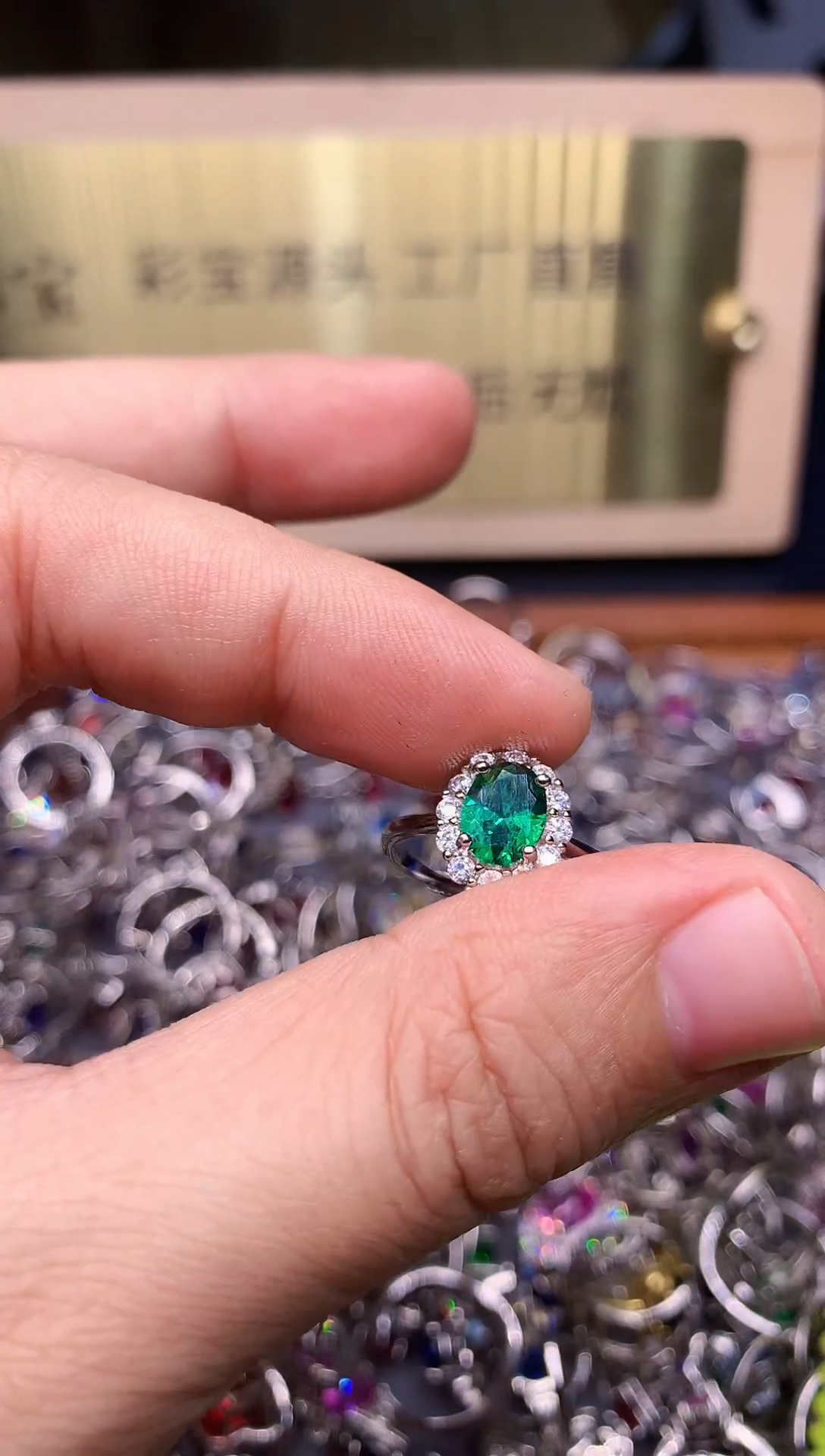 【闪购商品】碧玺戒指银S925镶嵌........