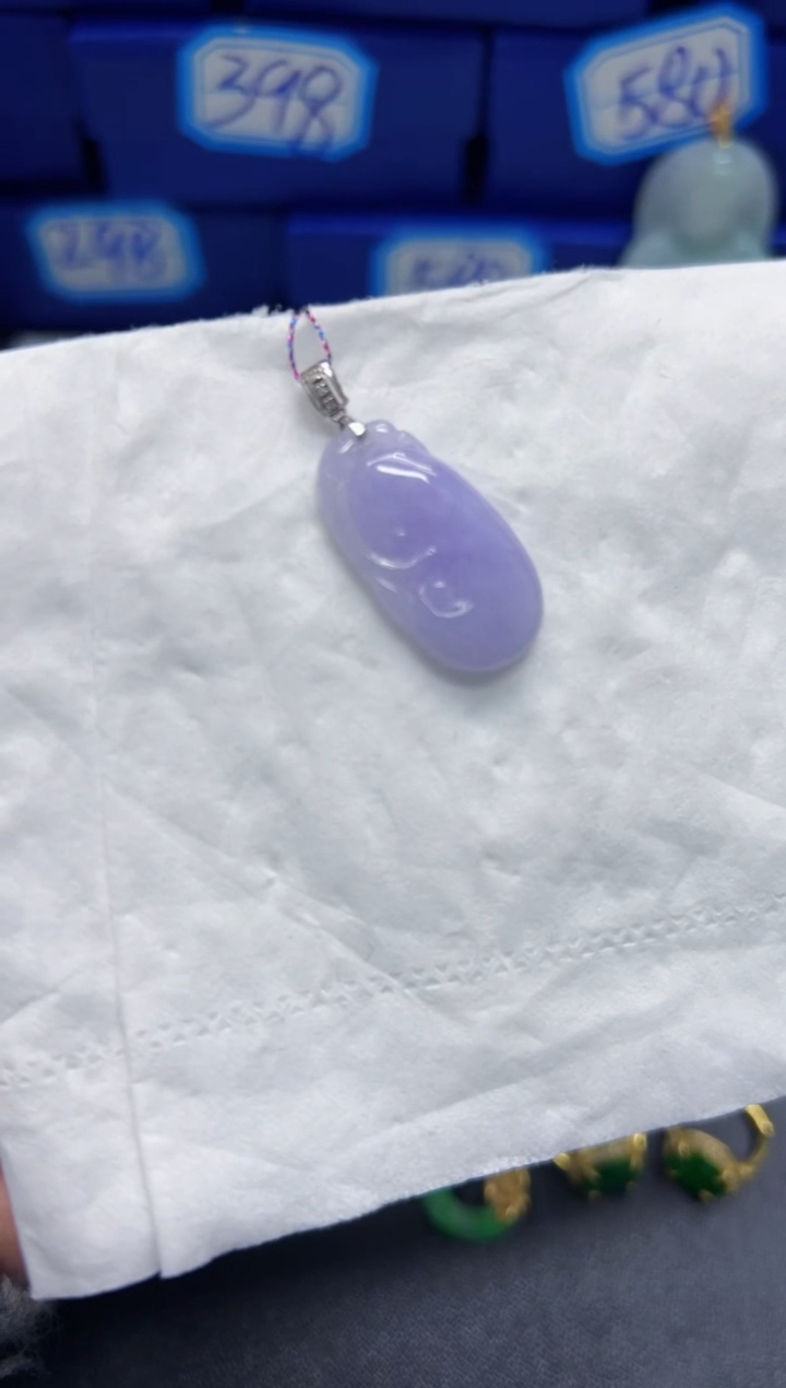 【闪购商品】翡翠颈饰18K金镶嵌Y缅料A货/支持复检/一件