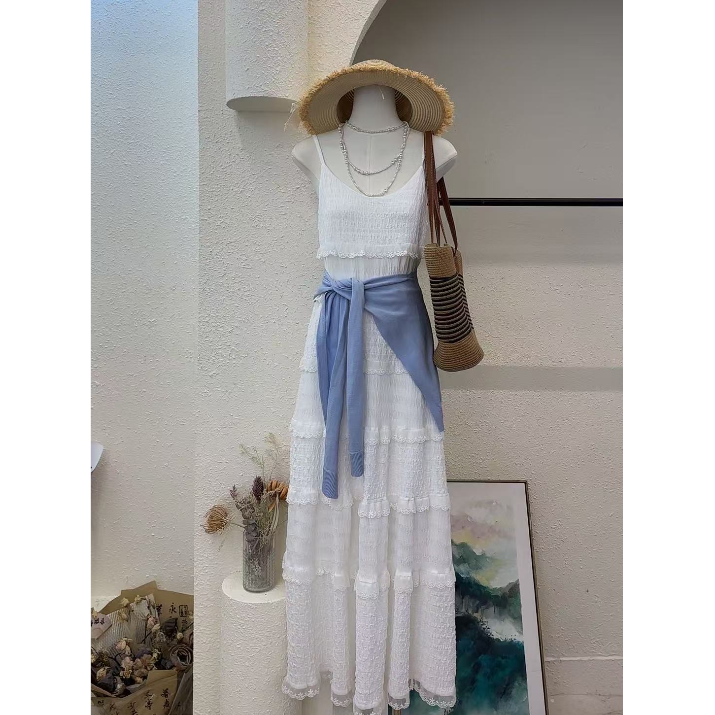 【云纱絮】新品吊带裙-912