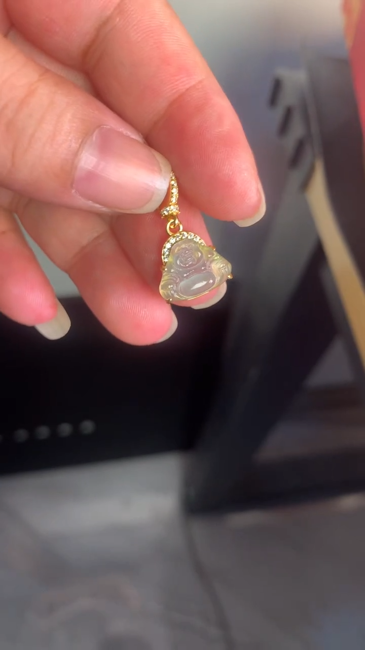 吊坠(不含链)银S925镶嵌翡翠C****g1