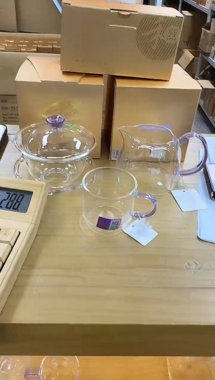 禾器-倾妍茶海-浅紫色+禅语浅紫+逸杯浅紫1个