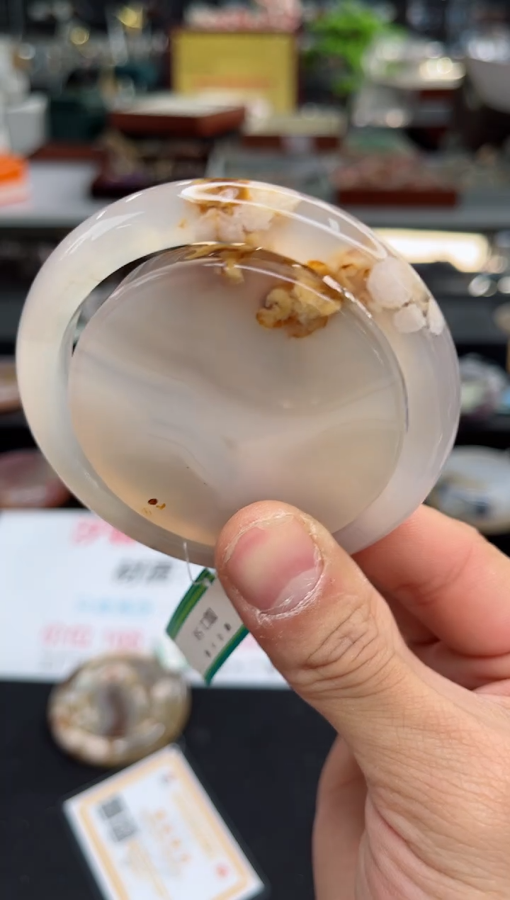 【闪购商品】石英质玉手镯未镶嵌58圈口（赠品镯心）3666651