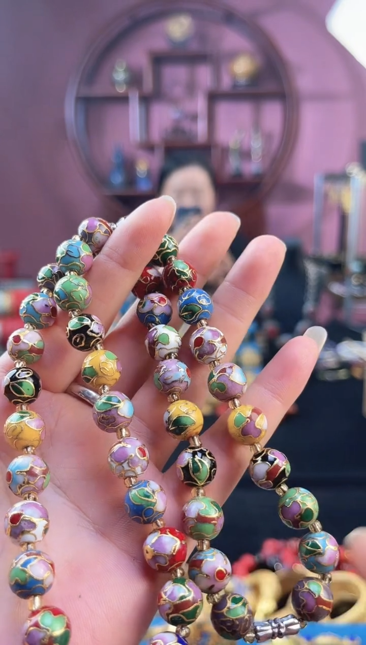 非遗 景泰蓝项链 1.0多宝