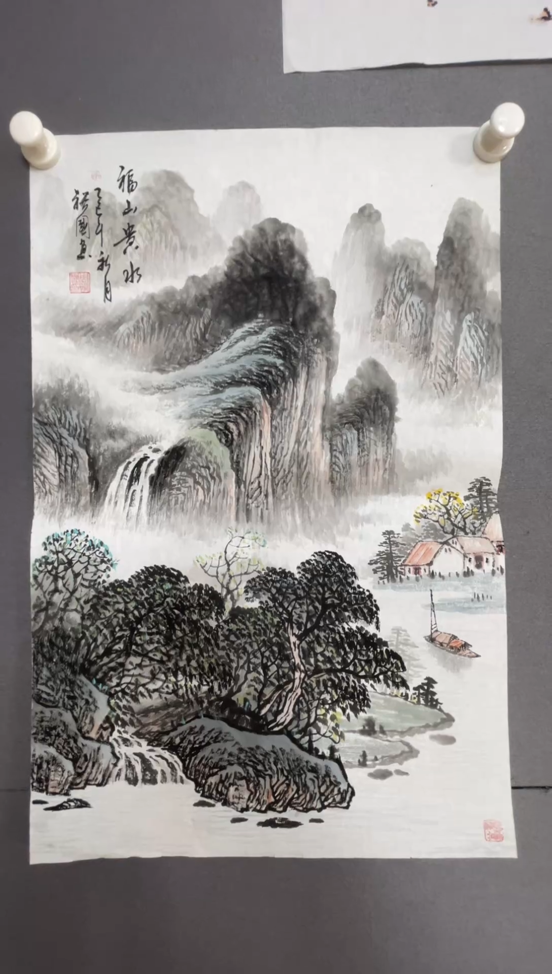 国画国画山水花鸟作品