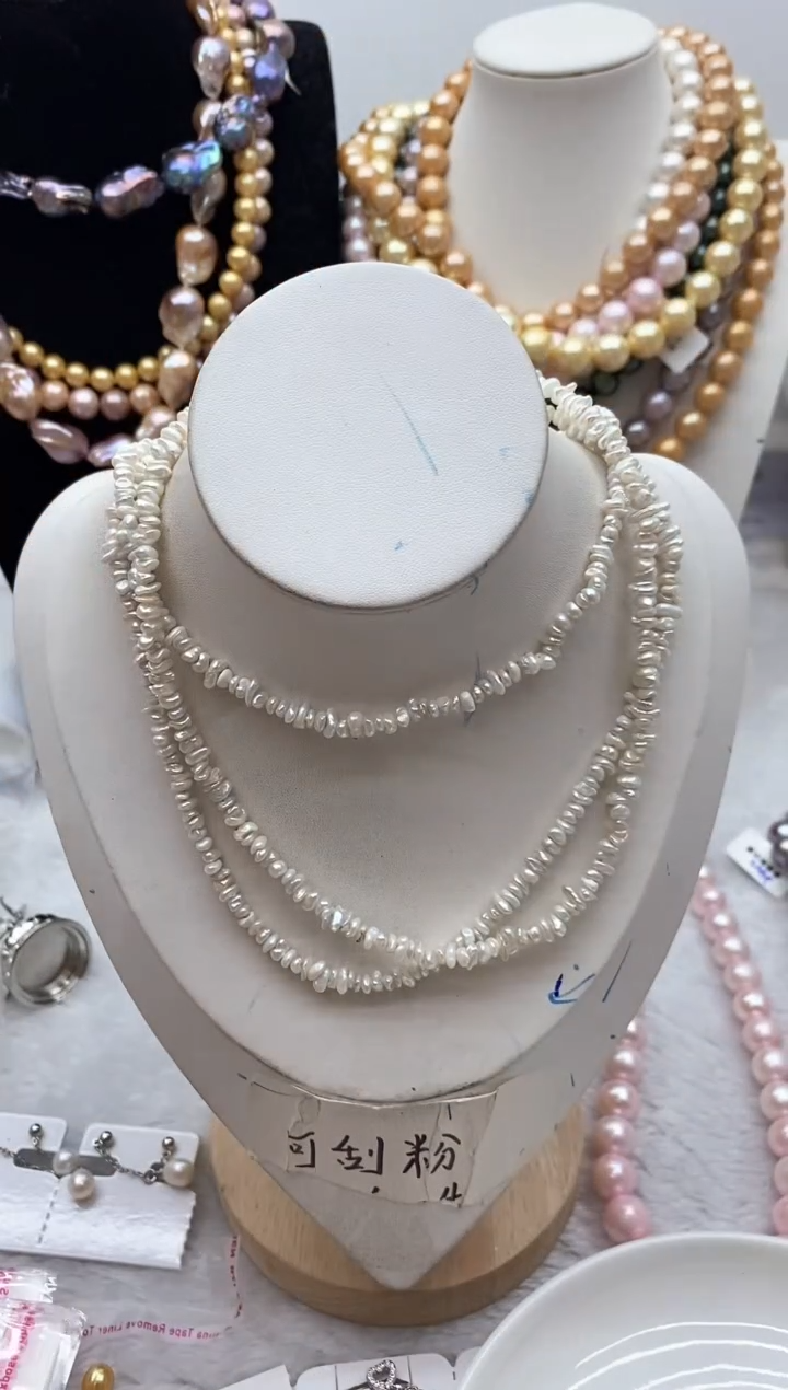 【闪购商品】淡水珍珠颈饰钛钢118
