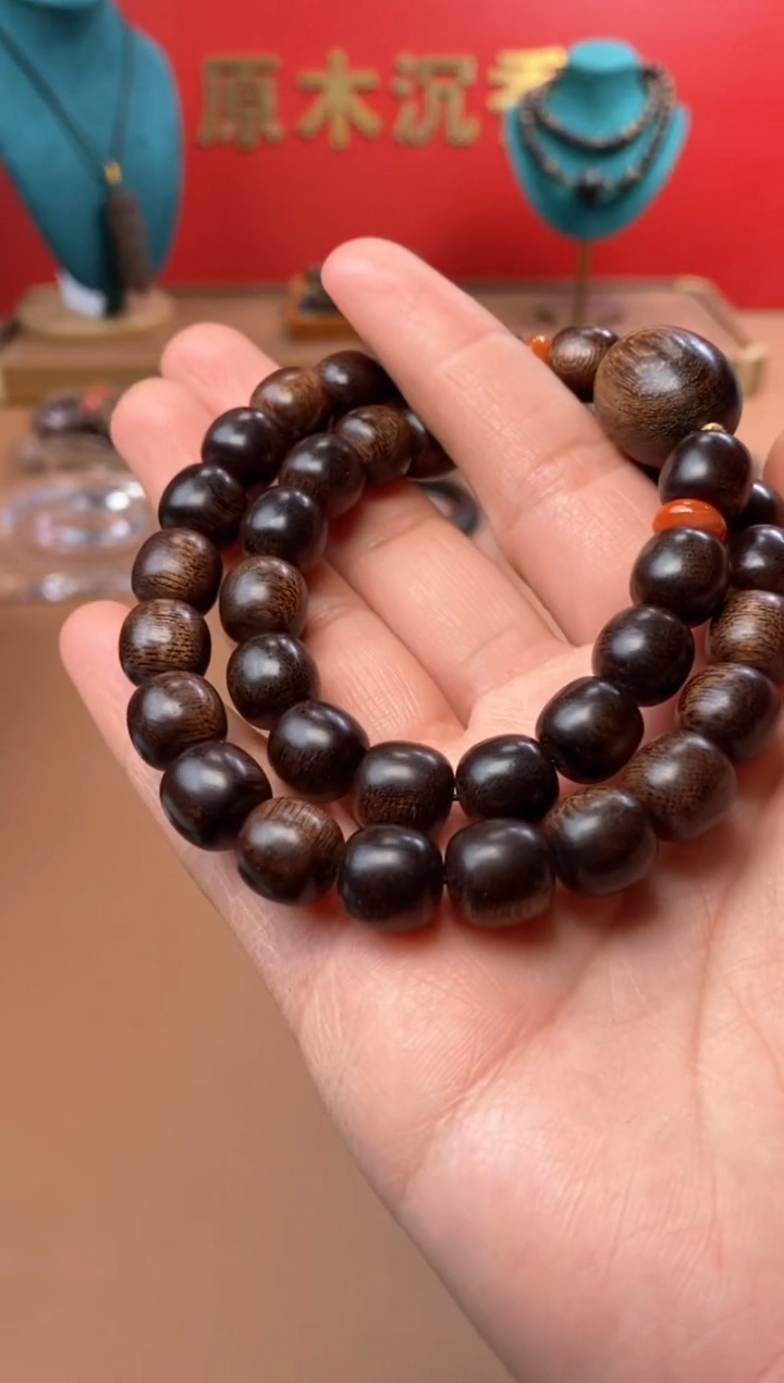 【闪购商品】沉香手串M越南芽庄玉化黄棋10双圈