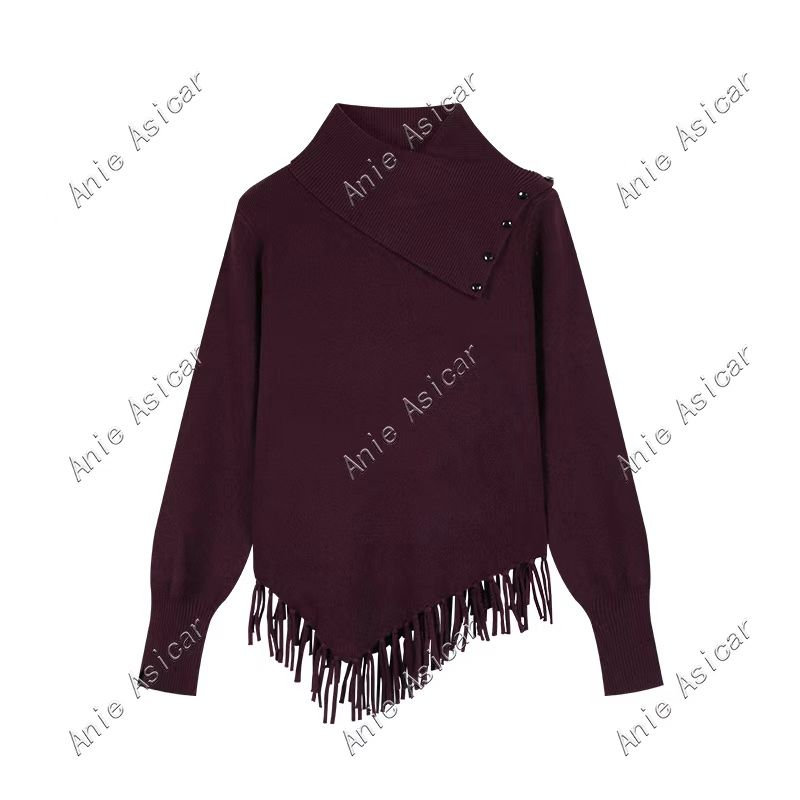 2896 洋气长袖针织衫女秋冬季新款时尚显瘦百搭气质减龄上衣