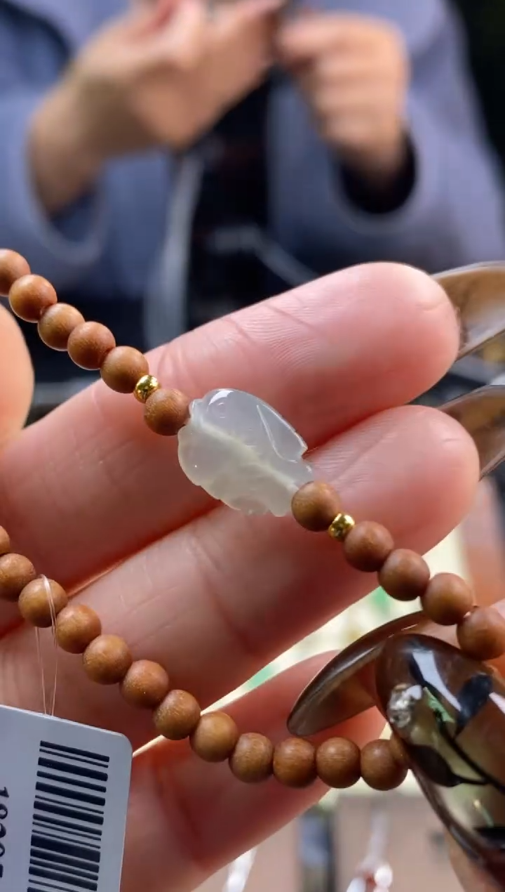 颈饰银S925镶嵌翡翠18285