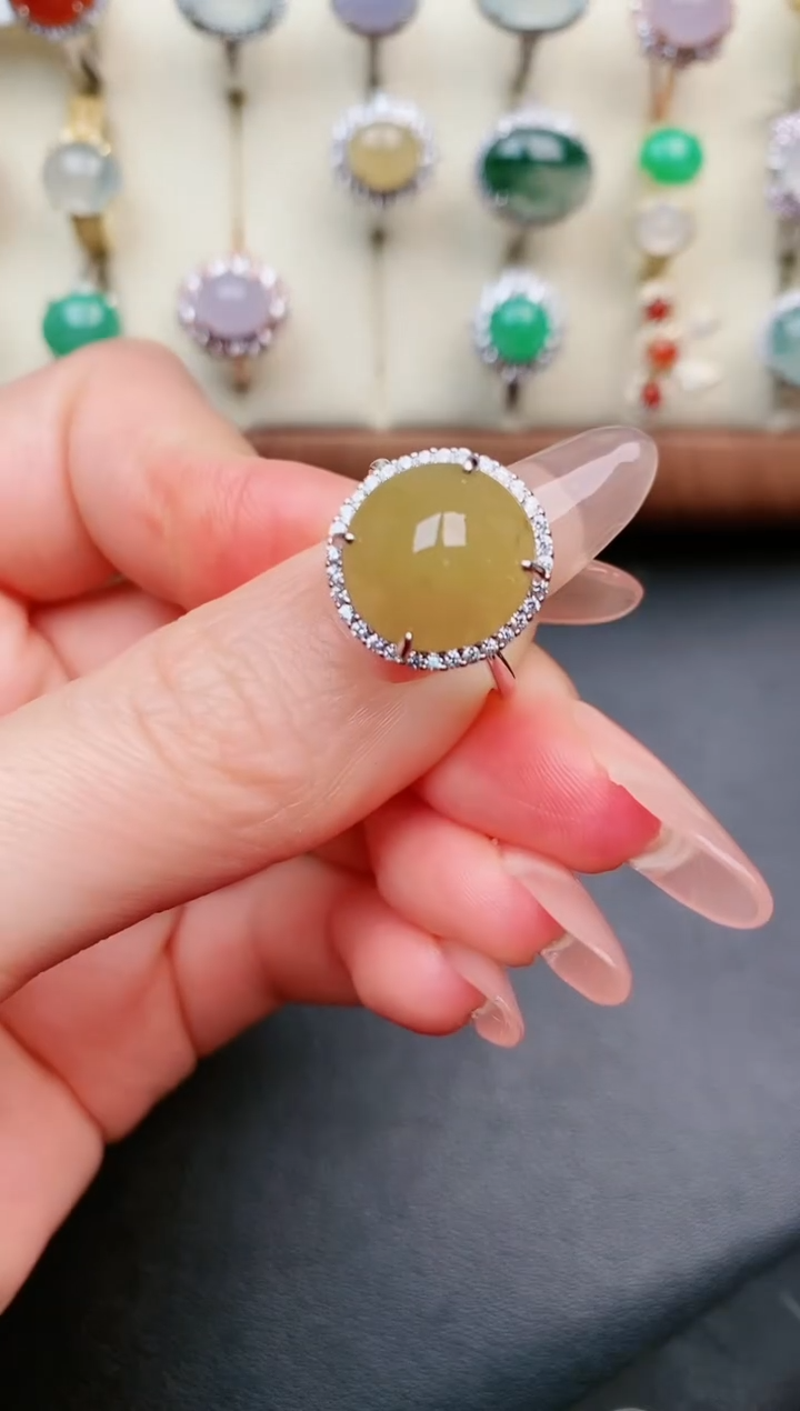 【闪购商品】翡翠戒指银S925镶嵌.....