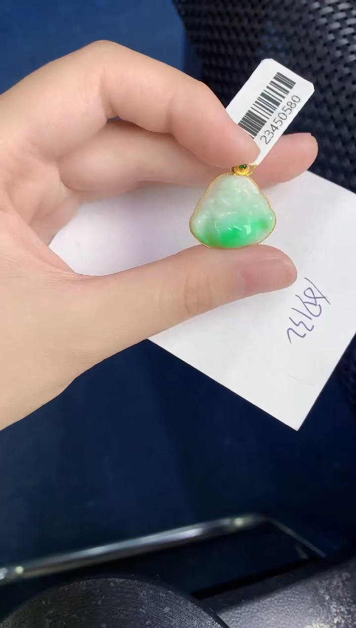 【闪购商品】翡翠颈饰18K金镶嵌000000000