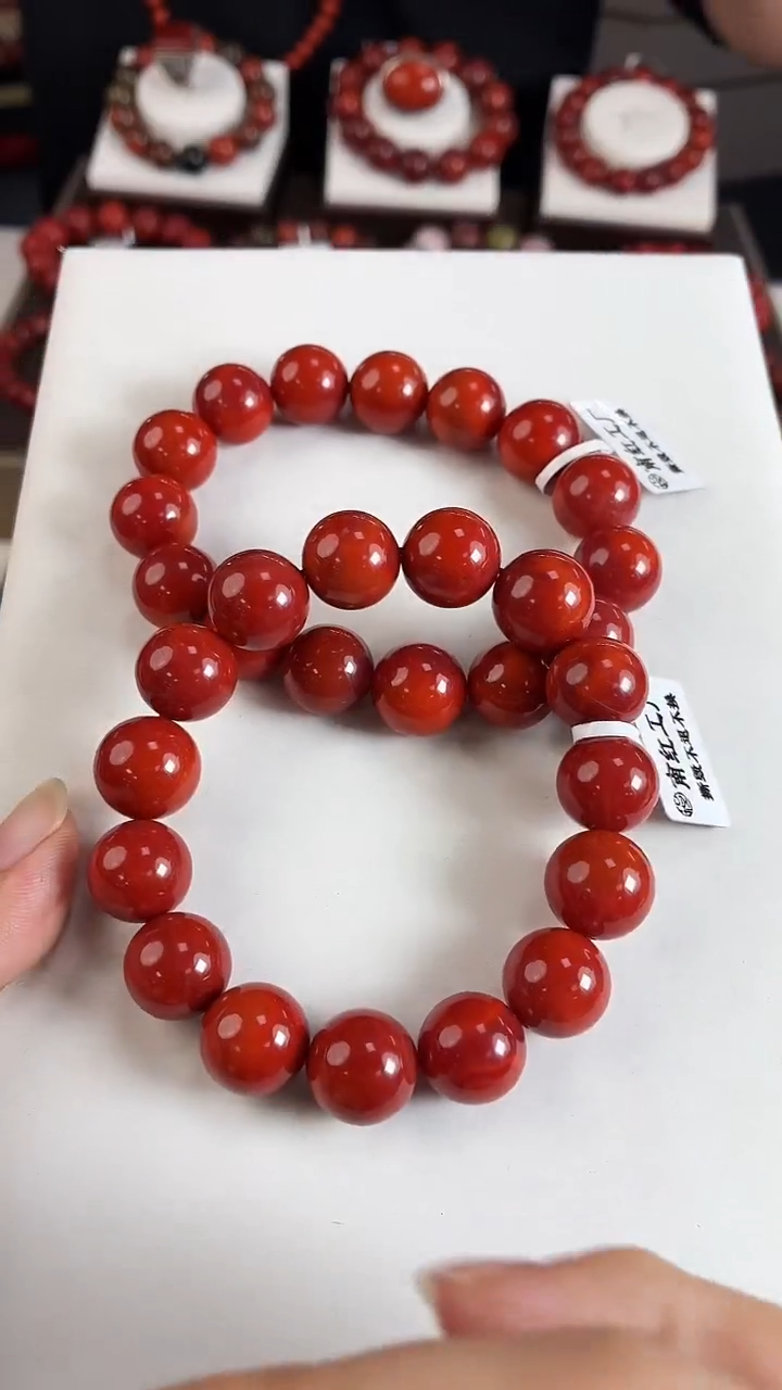 未镶嵌瓦西手串14mm南红玛瑙（多样式发其一）