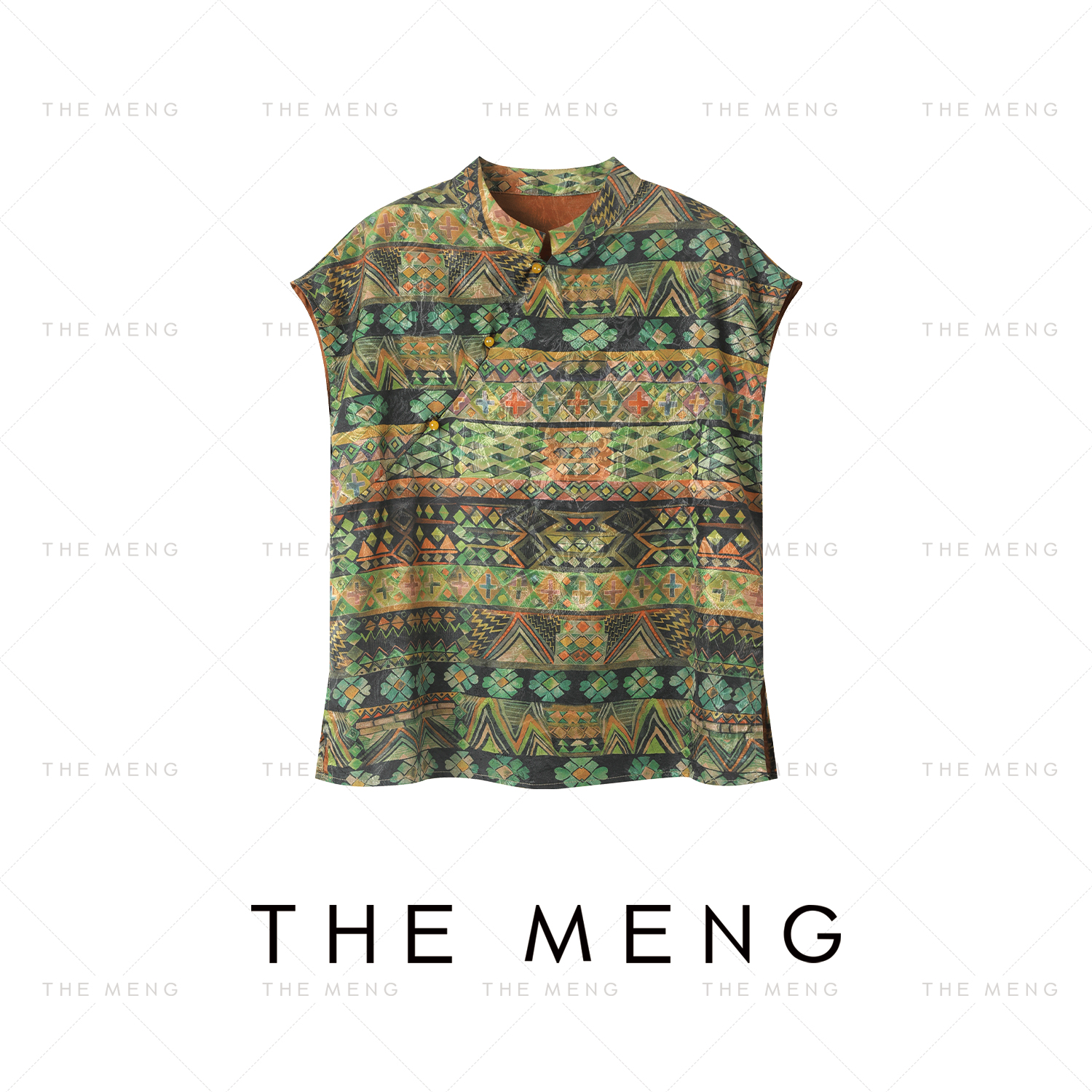 THE MENG【绿野仙踪】新中式植物印染时尚套装#M252I0511+E