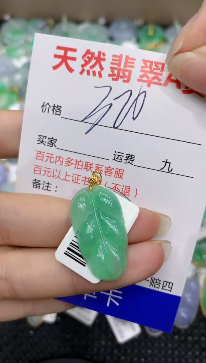 【闪购商品】翡翠颈饰18K金镶嵌11111111111