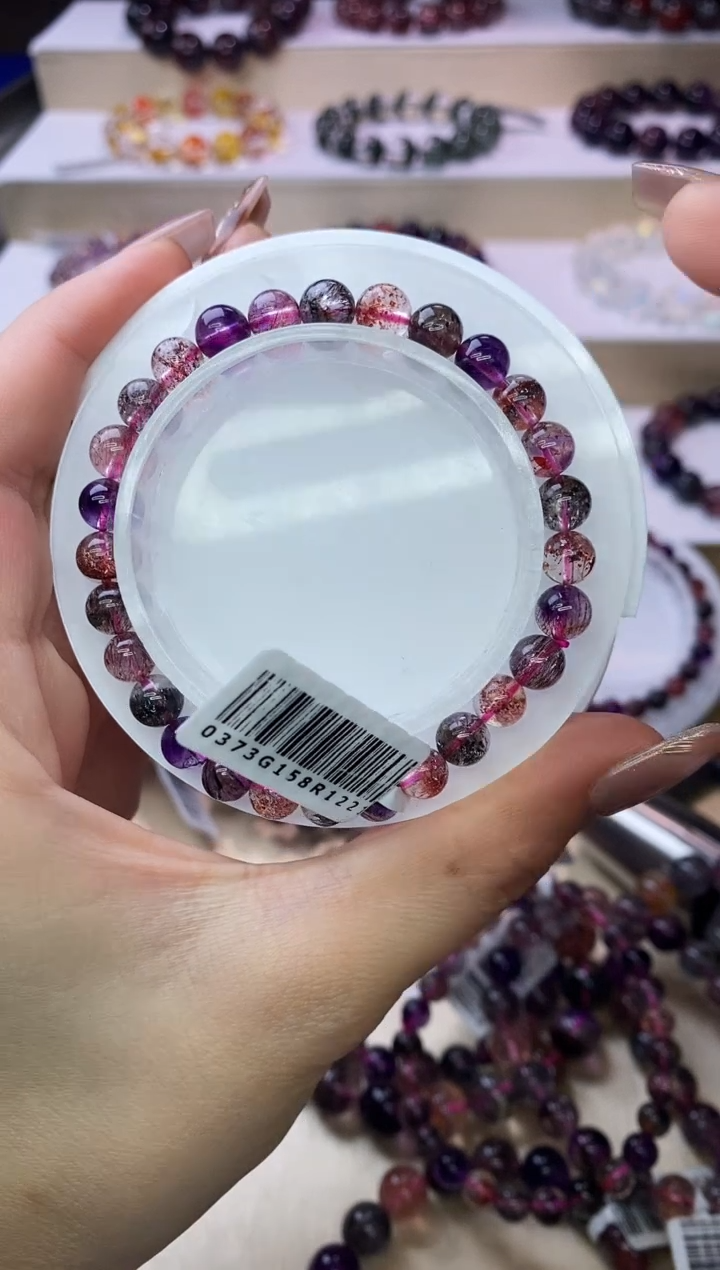 【闪购商品】水晶手链未镶嵌黑加仑超七6m+