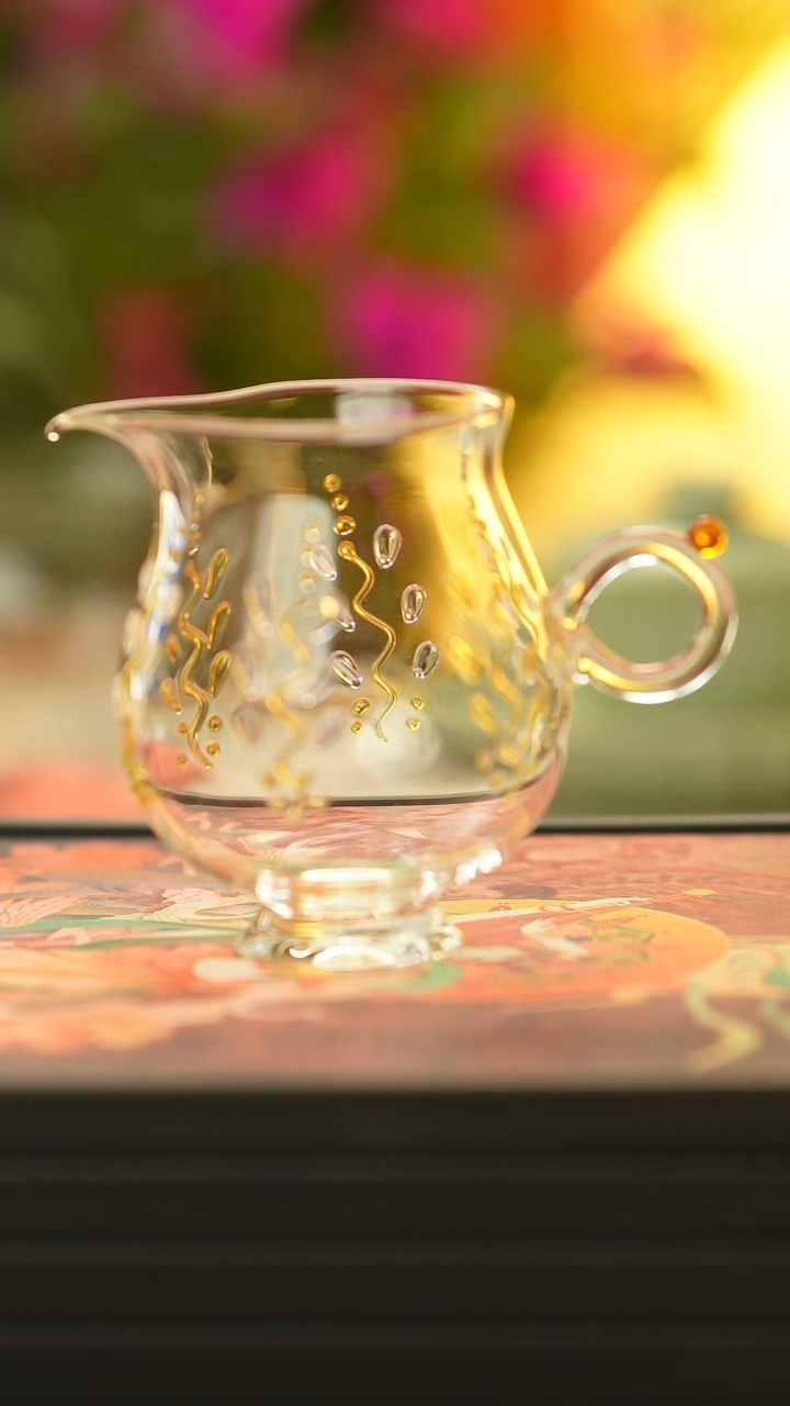 【闪购商品】公道杯高硼硅玻璃小鸟形 人工吹制