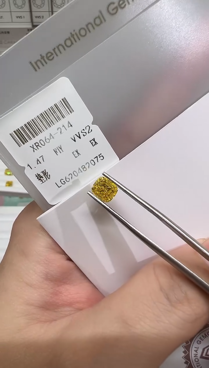 【闪购商品】实验室培育钻石裸石未镶嵌@1.47ct 先鉴赏，再定制！