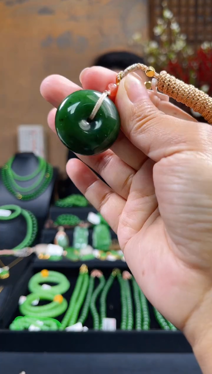 【闪购商品】和田玉（碧玉）吊坠未镶嵌平安扣吊坠