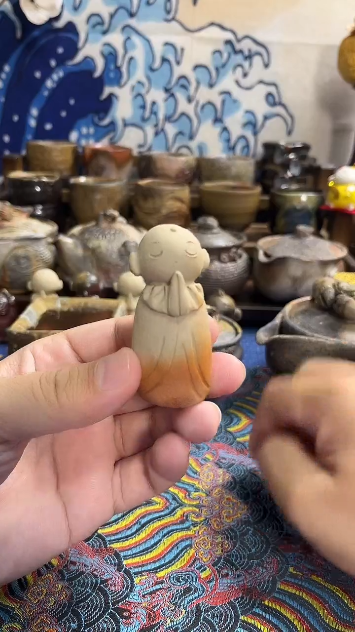 和尚日式备前烧茶具茶周边