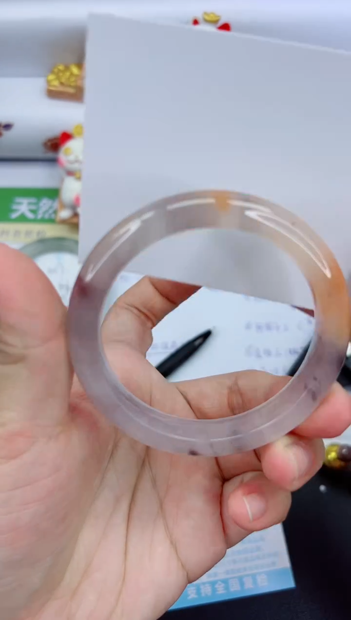 【闪购商品】石英质玉手镯未镶嵌308-56.5