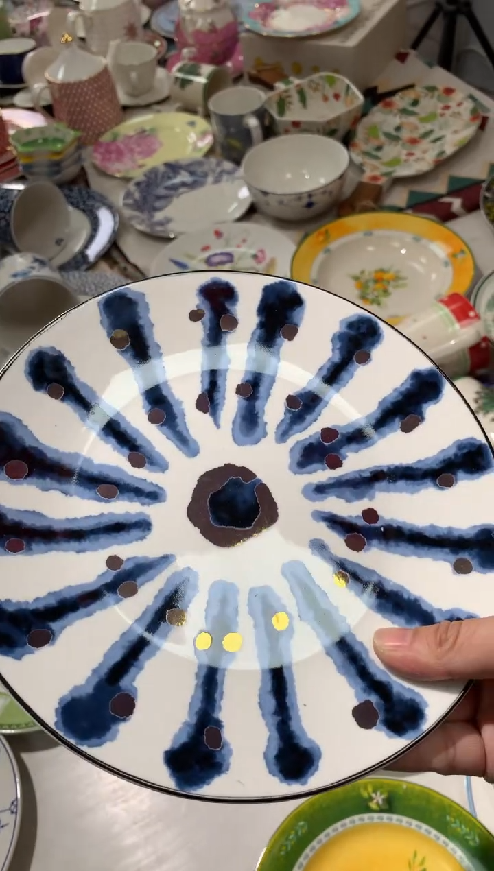 【闪购商品】瓷片CC222陶瓷没有完美无瑕陶瓷1个8寸