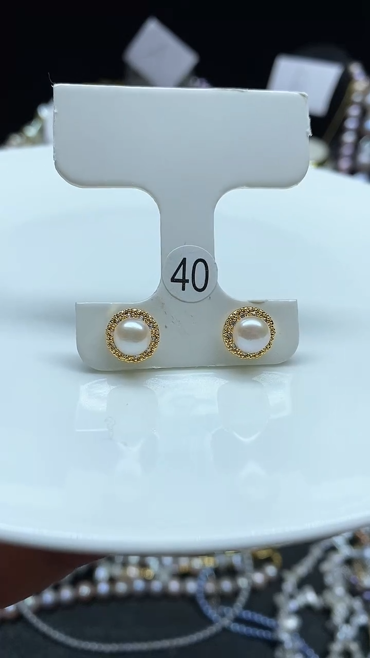【闪购商品】淡水珍珠耳饰未镶嵌多人