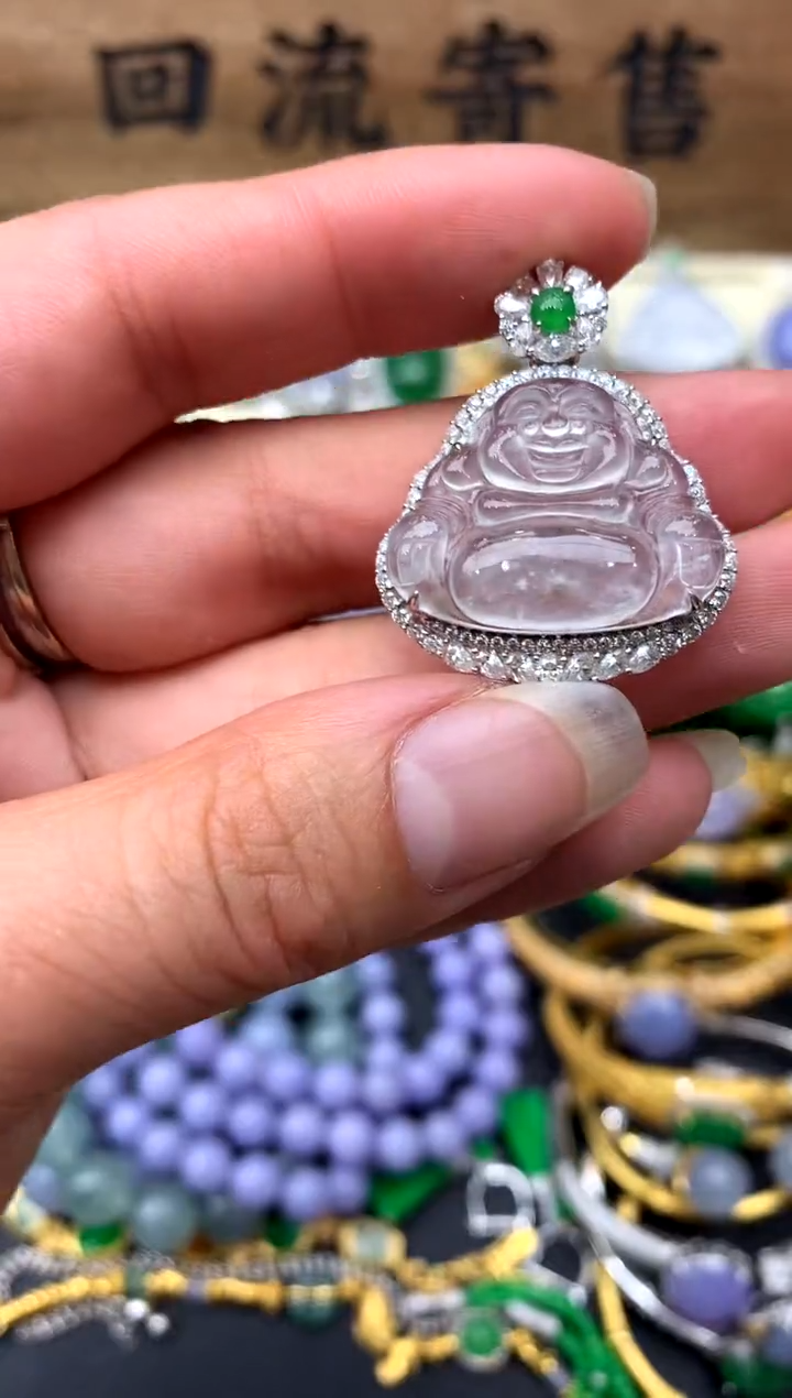 【闪购商品】翡翠颈饰18K金镶嵌411-中国好珍宝