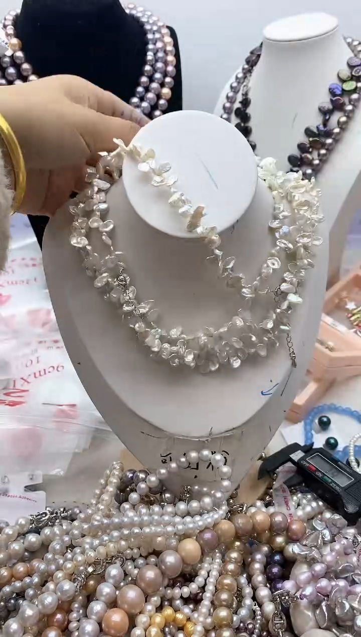 【闪购商品】淡水珍珠颈饰钛钢129