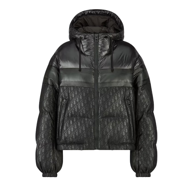 未使用 DIOR/迪奥 滑雪系列满logo弹幕棉服 黑色/S
