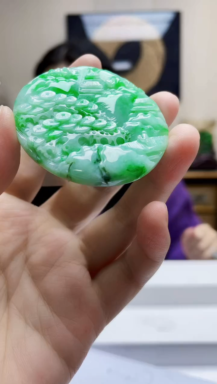 未镶嵌定制翡翠吊坠247