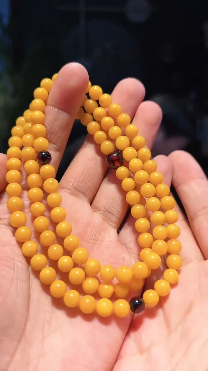 【闪购商品】蜜蜡手串未镶嵌7+108多圈
