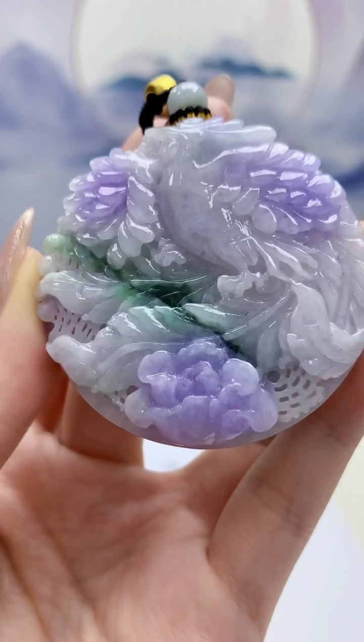 【闪购商品】定制翡翠未镶嵌5152jw-毛货挂件