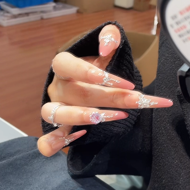 【甜莓星芒】纯手工穿戴甲高定款