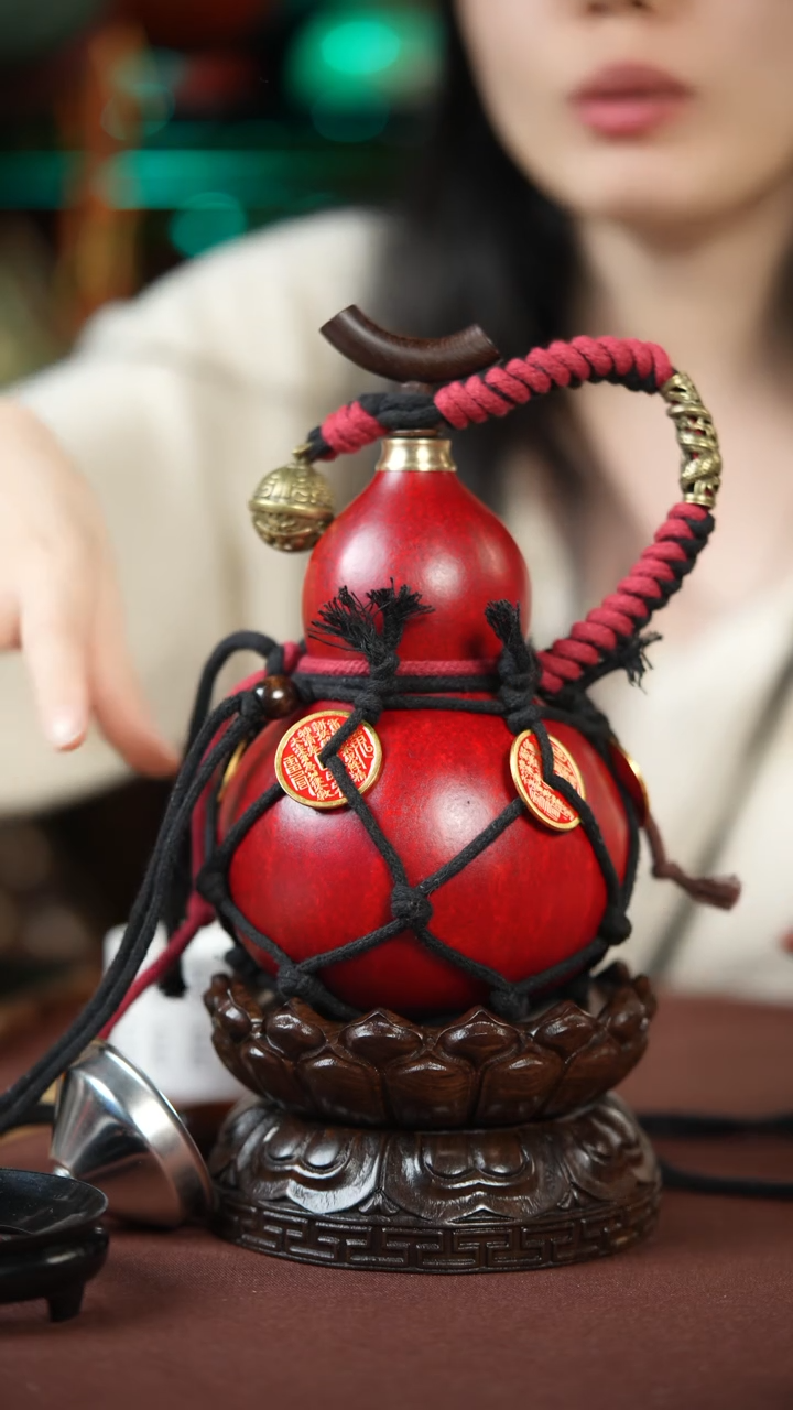 【闪购商品】332号500ml左右的非遗漆器酒葫芦